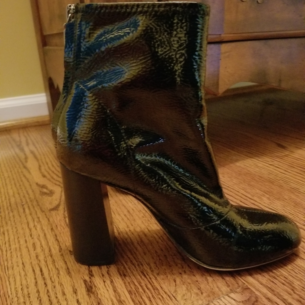 French Connection Patent Leather Booties